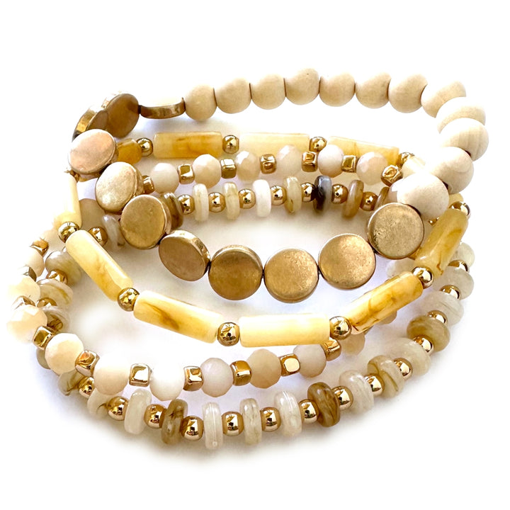 Wyo-Horse Wholesale Western Fashion Jewelry -JB314-4-Layered-Beaded-Bracelets