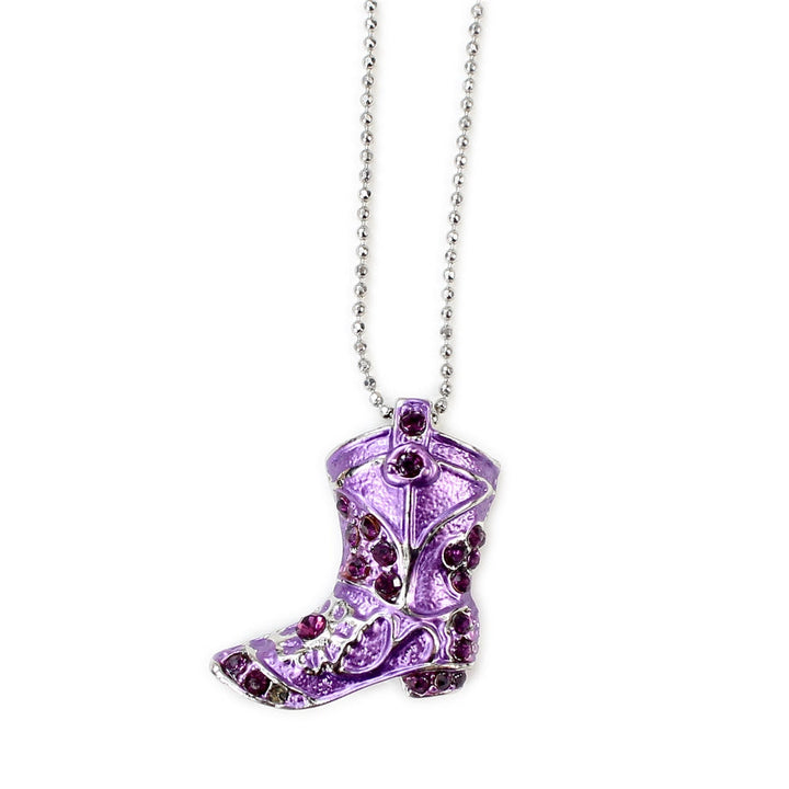 Cowgirl Boot Necklaces - Pick Your Color-Wyo-Horse