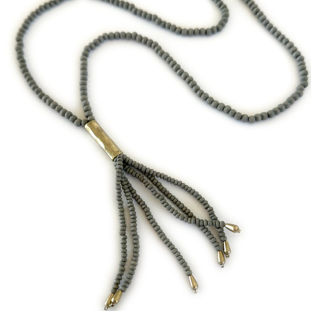 Sedona Beaded Tassle - Mint, Natural or Grey-Wyo-Horse