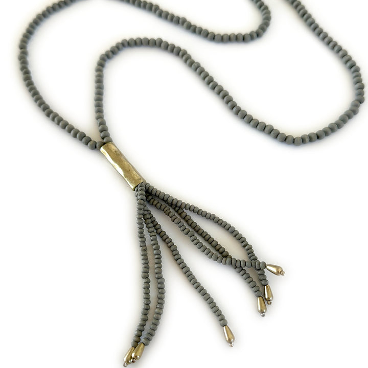 Sedona Beaded Tassle - Mint, Natural or Grey-Wyo-Horse