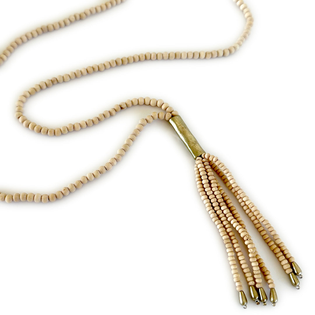 Sedona Beaded Tassle - Mint, Natural or Grey-Wyo-Horse