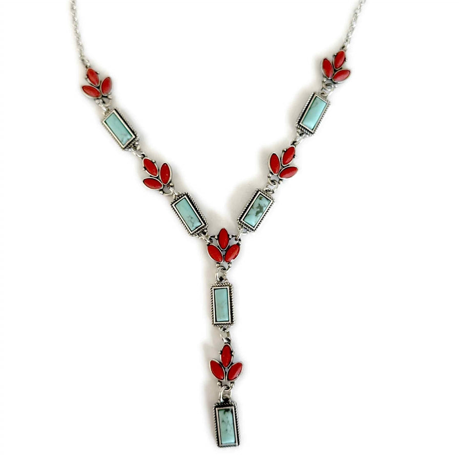 Wyo-Horse Wholesale Western Fashion Jewelry -J446-Hand-Set-Torch-Necklace