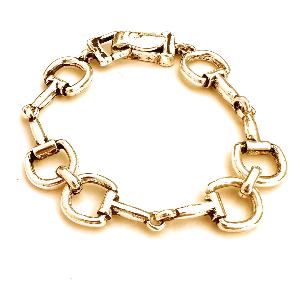 Magnetic Bit Bracelet Silver or Gold - Wyo-Horse - cheap cowgirl western fashion jewelry