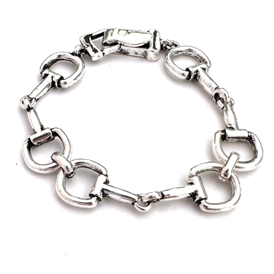Magnetic Bit Bracelet Silver or Gold - Wyo-Horse - cheap cowgirl western fashion jewelry
