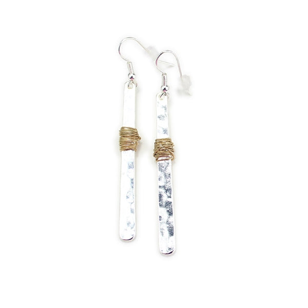 Wyo-Horse Wholesale Western Fashion Jewelry -JE054-Asymmetrical-Hopi-Hoop-Earrings