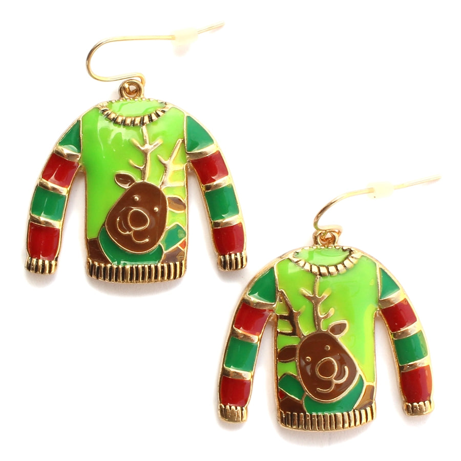 Wyo-Horse Wholesale Western Fashion Jewelry -JE308-Chevron-Parquette-Wood-Earrings