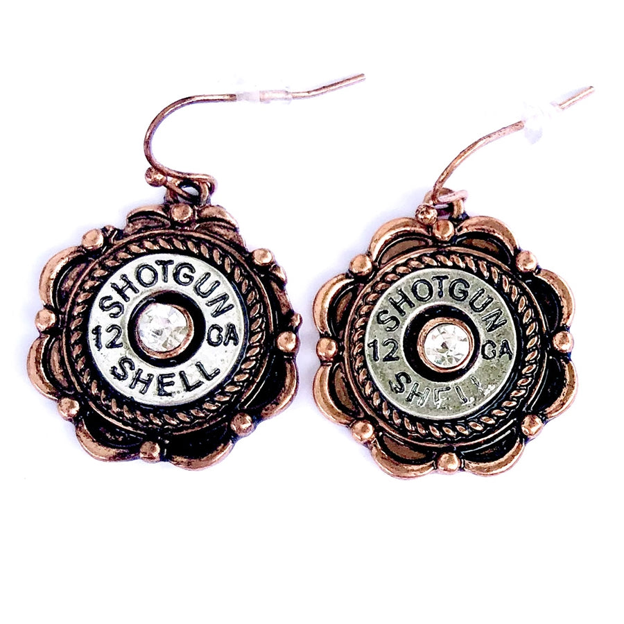 Wyo-Horse Wholesale Western Fashion Jewelry -JE337-Hair-Hide-Horse-Earrings