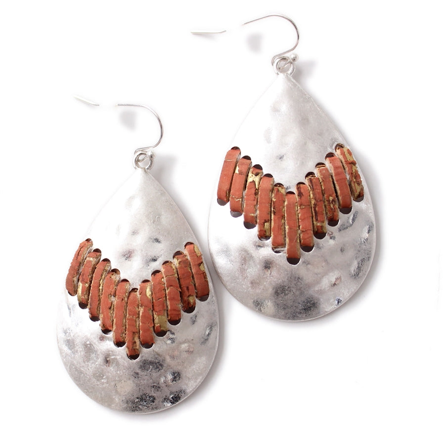 Wyo-Horse Wholesale Western Fashion Jewelry -JE360-Traditional-Silver-and-Turquoise-Concho-Earrings