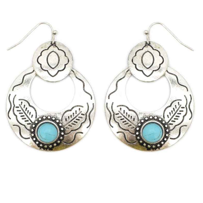 Wyo-Horse Wholesale Western Fashion Jewelry -je377-Three-Western-Conch-Earrings