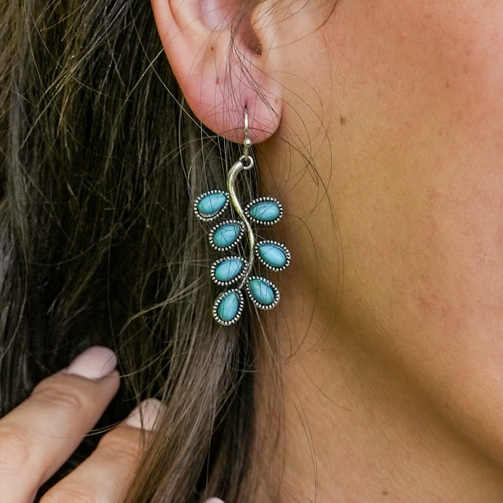 Turquoise Sprig Earrings