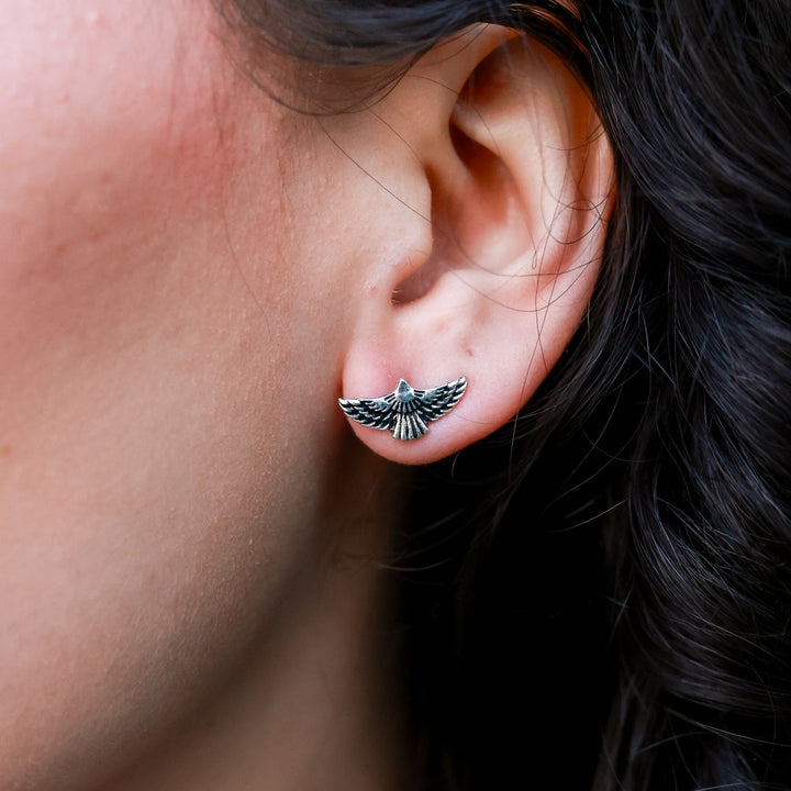 Set of Three Pair of Turquoise Free Bird Earrings