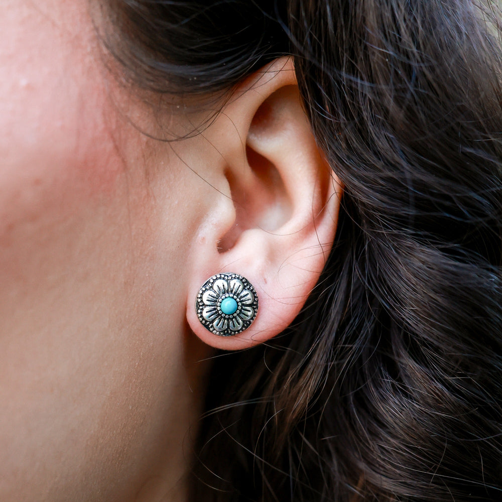 Set of Three Pair of Turquoise Free Bird Earrings