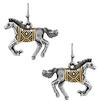 Wyo-Horse Wholesale Western Fashion Jewelry -je416-Silver-Steer-Skull-Earrings-Large
