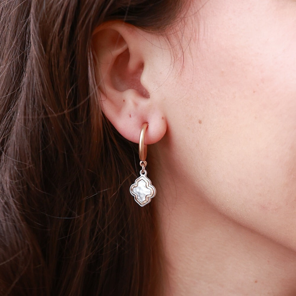 Two-Tone Moroccan Hoops
