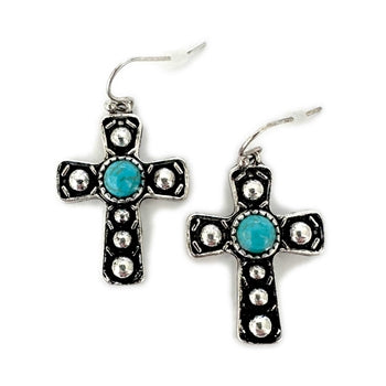Wyo-Horse Wholesale Western Fashion Jewelry -JE476-Native-Horse-Earrings