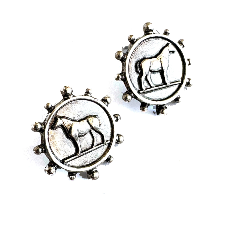 Wyo-Horse Wholesale Western Fashion Jewelry -TE01TQ-Classic-Round-Turquoise-Stud