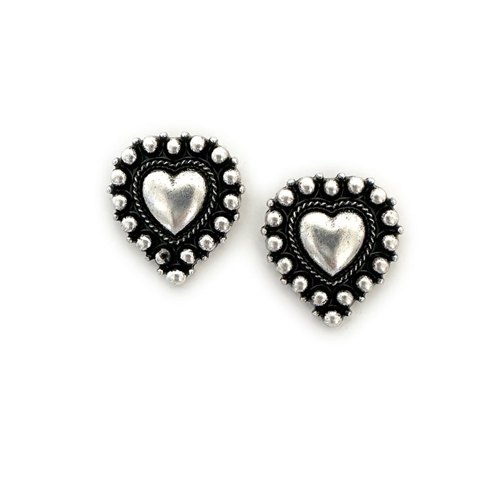 Native Heart Stud Earrings