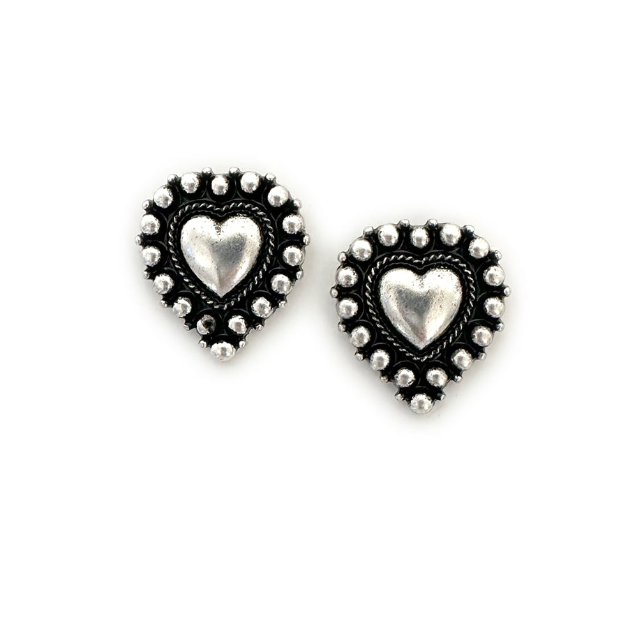 Native Heart Stud Earrings
