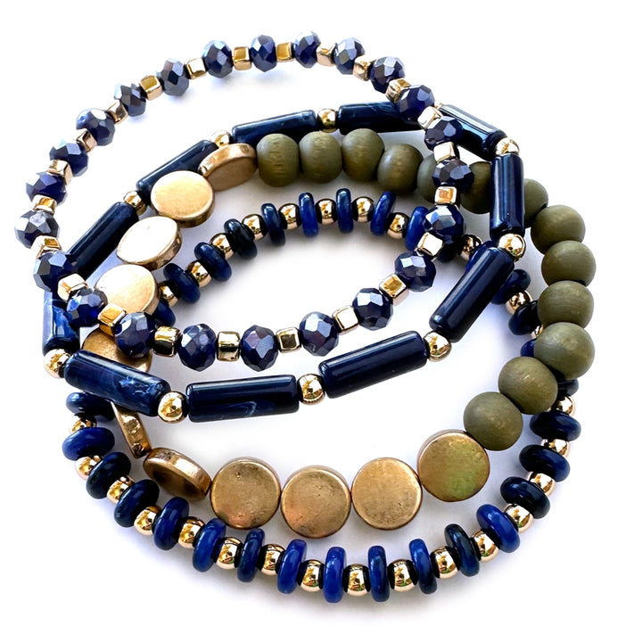 Wyo-Horse Wholesale Western Fashion Jewelry -JB314-4-Layered-Beaded-Bracelets