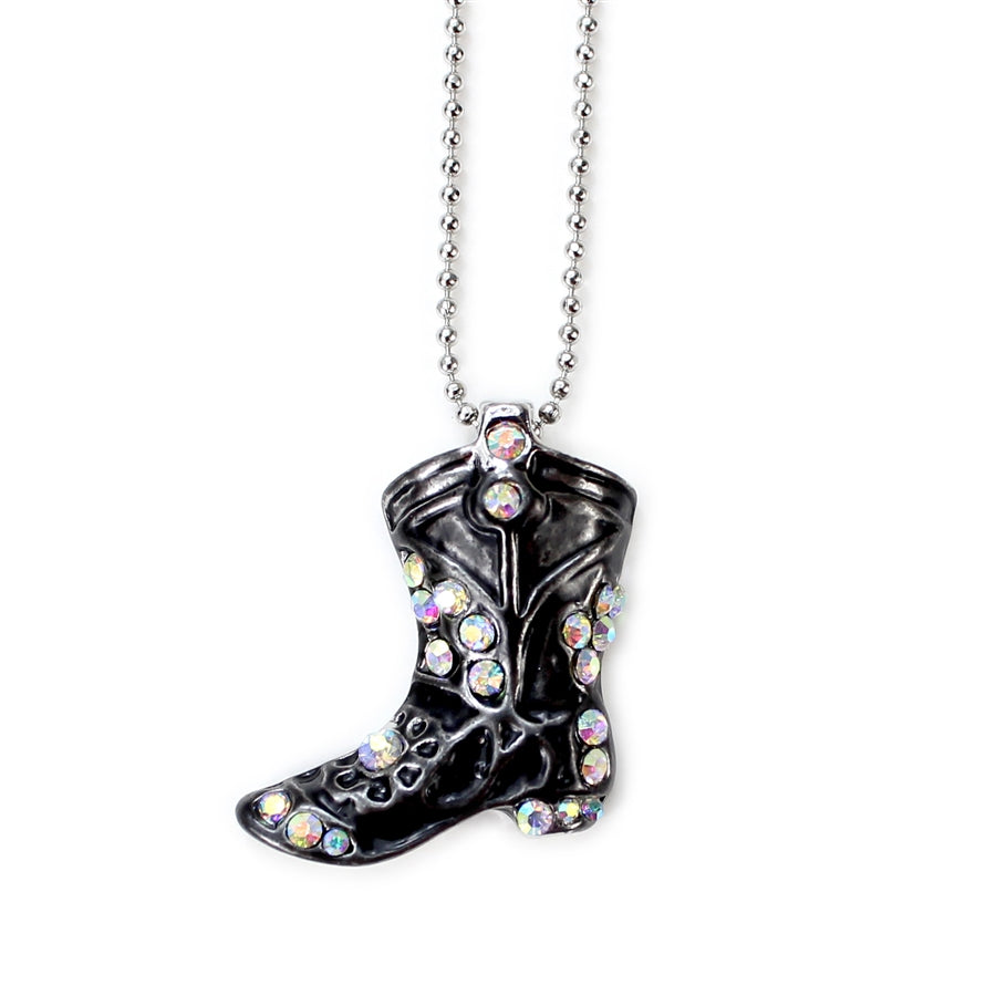 Wyo-Horse Wholesale Western Fashion Jewelry -J001-Cowboy-Boot-Necklaces